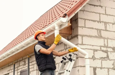 Pose et remplacement de gouttières à Vého